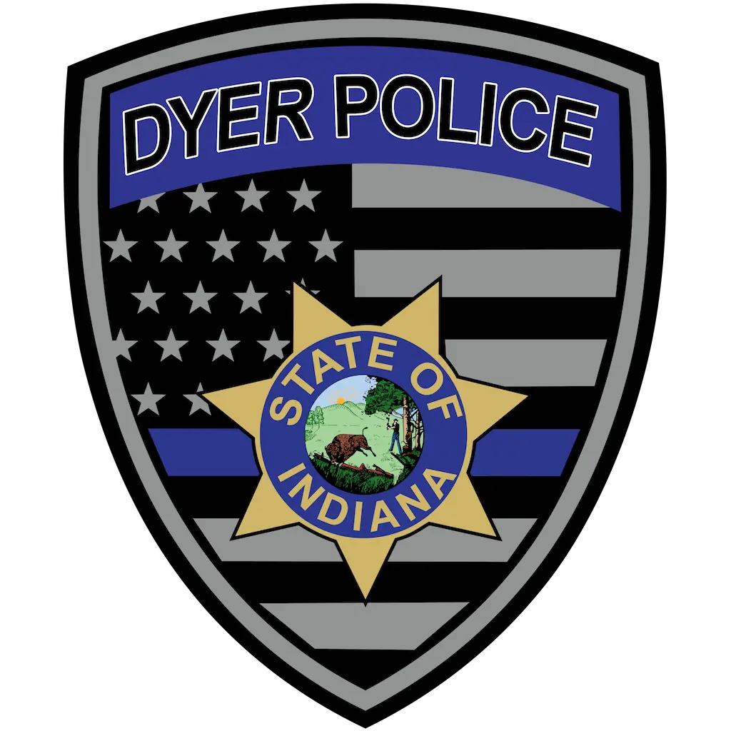 Dyer Police Department Decal (4k)